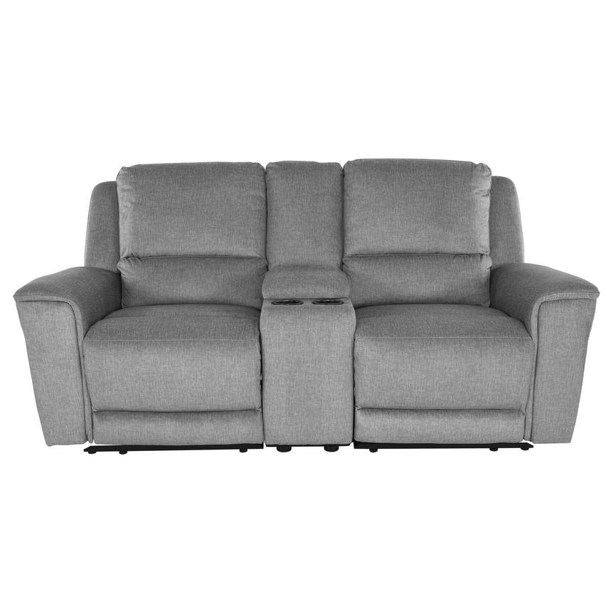 Lugano Power Reclining Sofa w/Console El Dorado Furniture