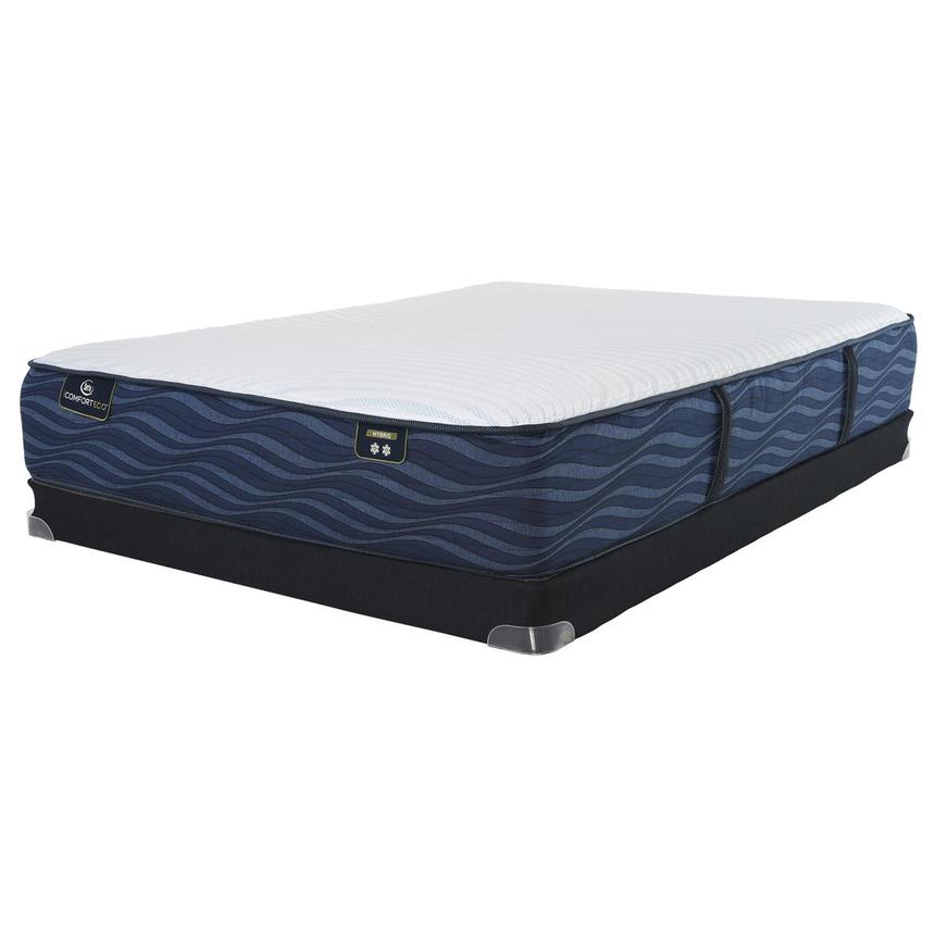 S20GL-Hybrid Plush Queen Mattress w/Regular Foundation by Serta iComfortECO  main image, 1 of 5 images.