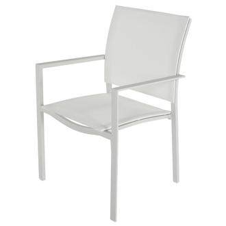 Mykonos White Arm Chair