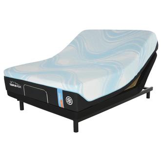 LuxeBreeze-Firm King Mattress w/Ease® Powered Base by Stearns & Foster