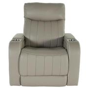 Santiago Gray Leather Power Recliner  alternate image, 4 of 8 images.