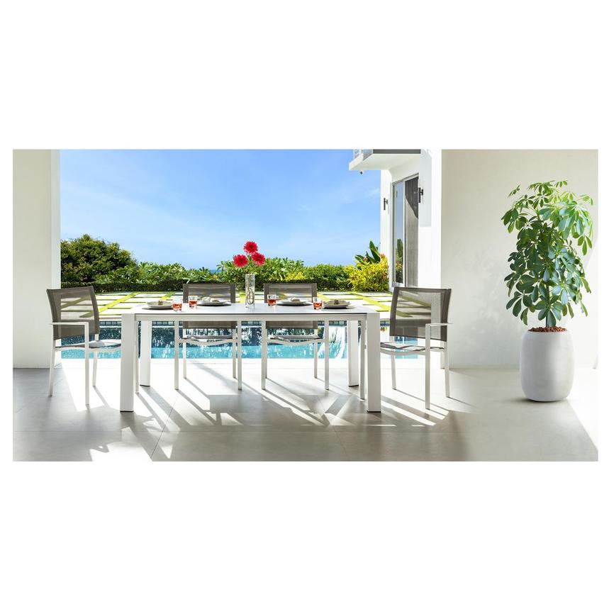 Mykonos Gray Rectangular Dining Table  alternate image, 2 of 4 images.