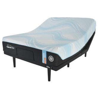 LuxeBreeze-Firm Queen Mattress w/Ergo® 3.0 Powered Base by Tempur-Pedic
