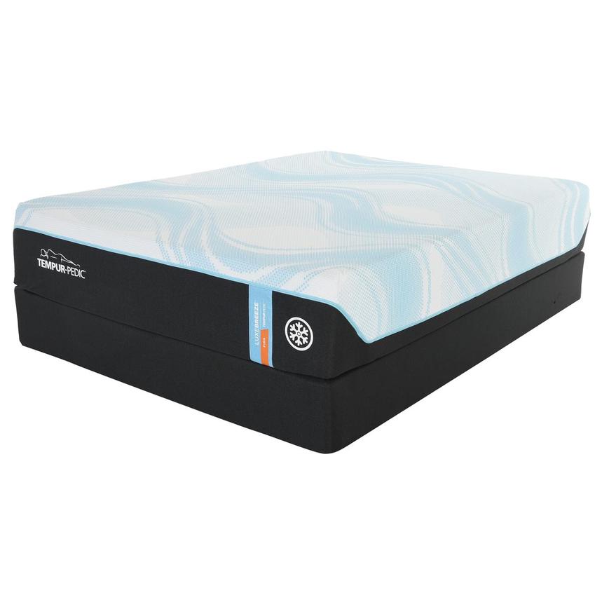 LuxeBreeze Firm Queen Mattress w Regular Foundation by Tempur