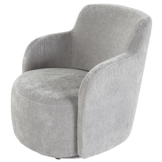Joey II Gray Swivel Accent Chair