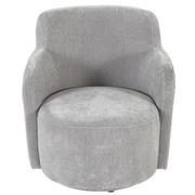 Joey II Gray Swivel Accent Chair  alternate image, 2 of 4 images.