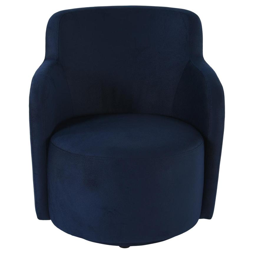 Joey II Blue Swivel Accent Chair alternate image, 2 of 4 images.