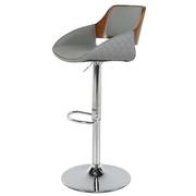 Darby Walnut Adjustable Stool  main image, 1 of 10 images.