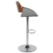 Darby Walnut Adjustable Stool  alternate image, 4 of 10 images.