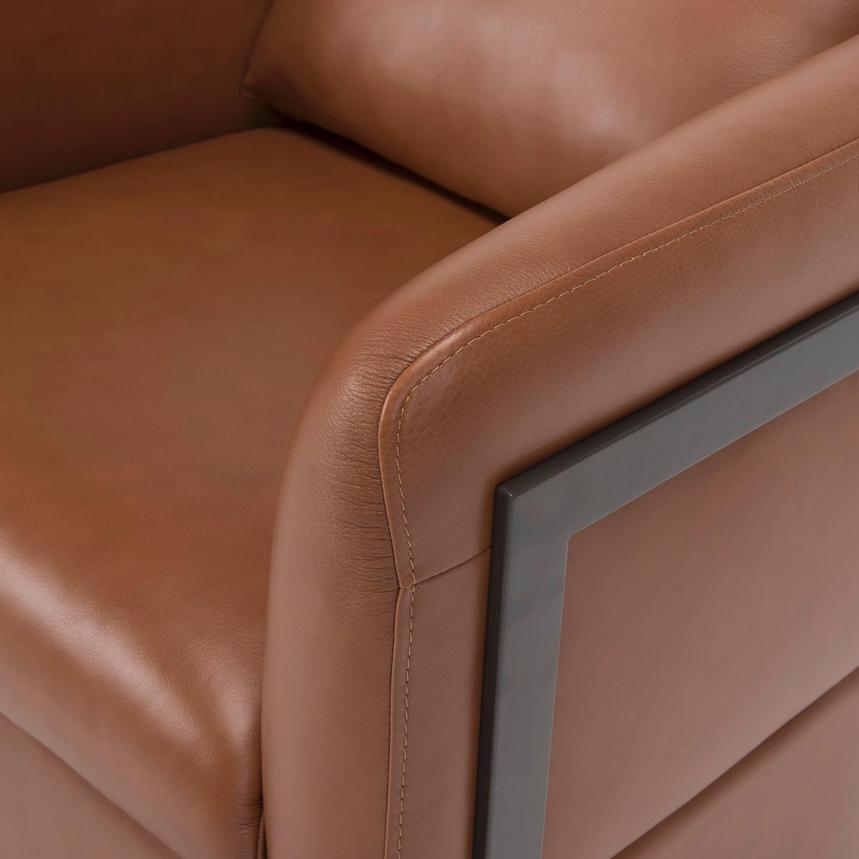 Calluna II Brown Leather Accent Chair  alternate image, 6 of 8 images.