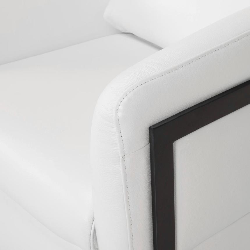 Calluna II White Leather Accent Chair  alternate image, 6 of 8 images.