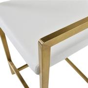 Carlyn White/Gold Counter Stool  alternate image, 5 of 6 images.