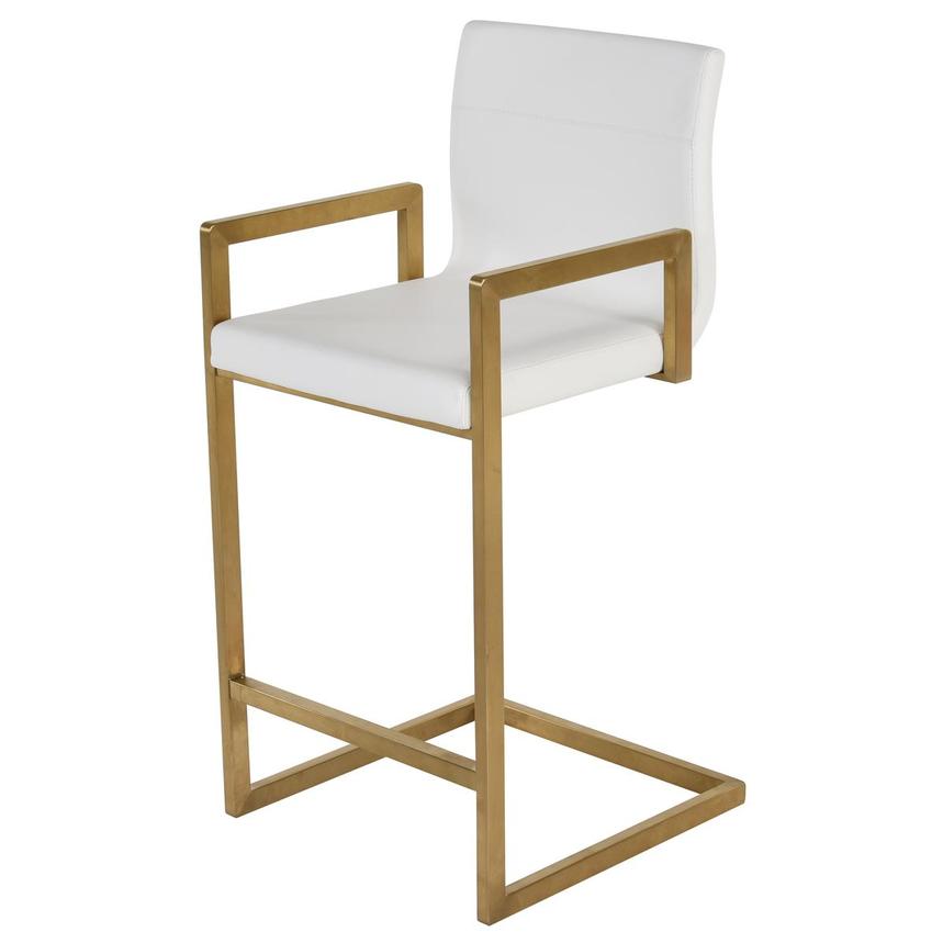 Carlyn White/Gold Counter Stool El Dorado Furniture