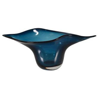 Cyan Glass Bowl