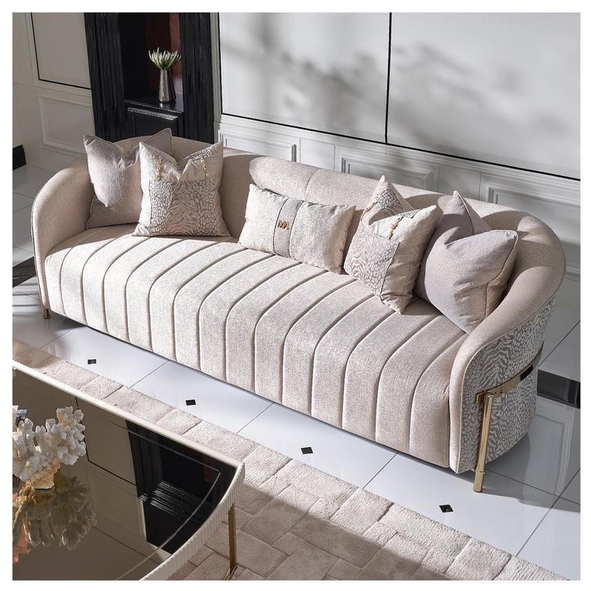 Lainey Cream Sofa alternate image, 3 of 10 images.