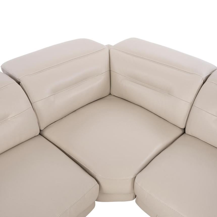 Anabel Cream Leather Power Reclining Sectional with 7PCS/3PWR  alternate image, 5 of 13 images.