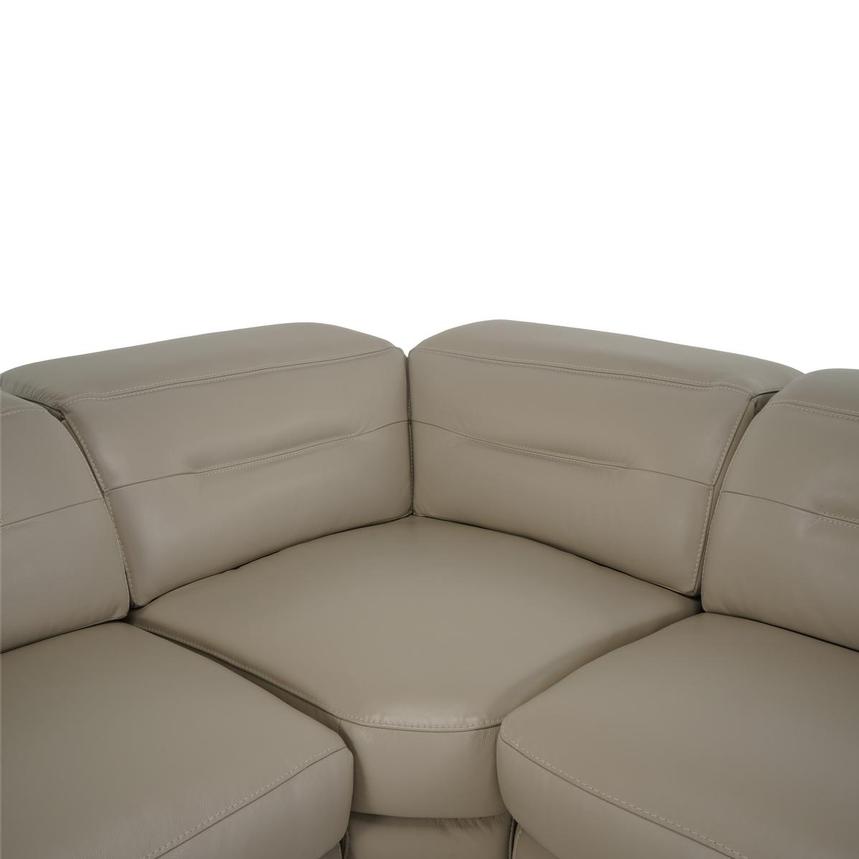 Anabel Cream Leather Power Reclining Sectional with 7PCS/3PWR  alternate image, 5 of 10 images.