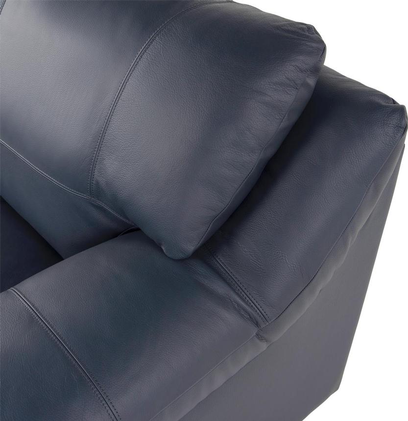 Rio Blue Leather Loveseat alternate image, 5 of 7 images.