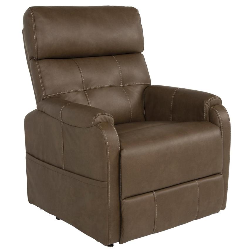 Dove Brown Power Lift Recliner w/Massage & Heat alternate image, 3 of 9 images.