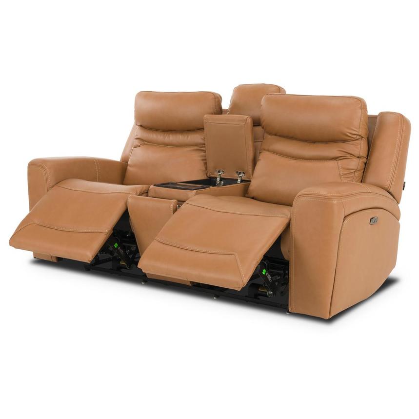 Byron Leather Power Reclining Sofa w/Console  alternate image, 2 of 11 images.
