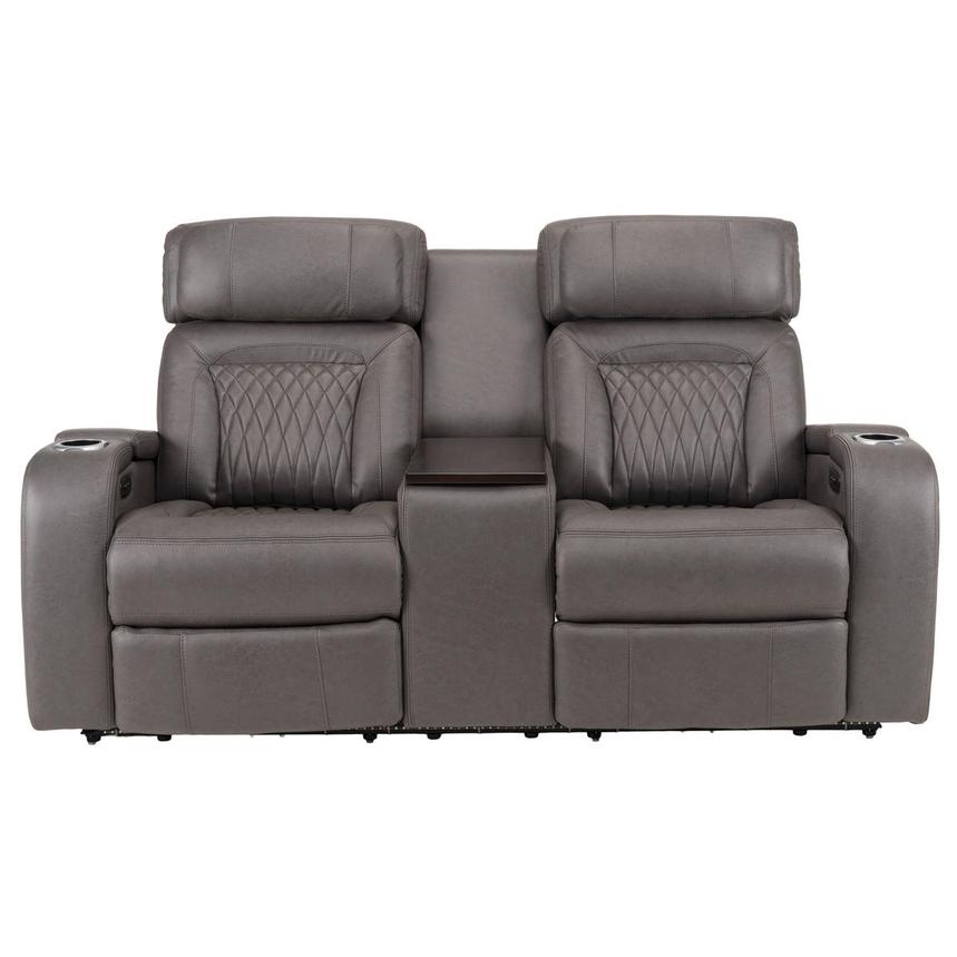 Neal Power Reclining Sofa w/Console alternate image, 3 of 12 images.