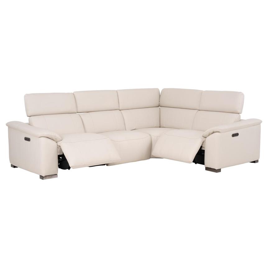 Luanne Leather Power Reclining Sectional with 4PCS/2PWR  alternate image, 2 of 6 images.