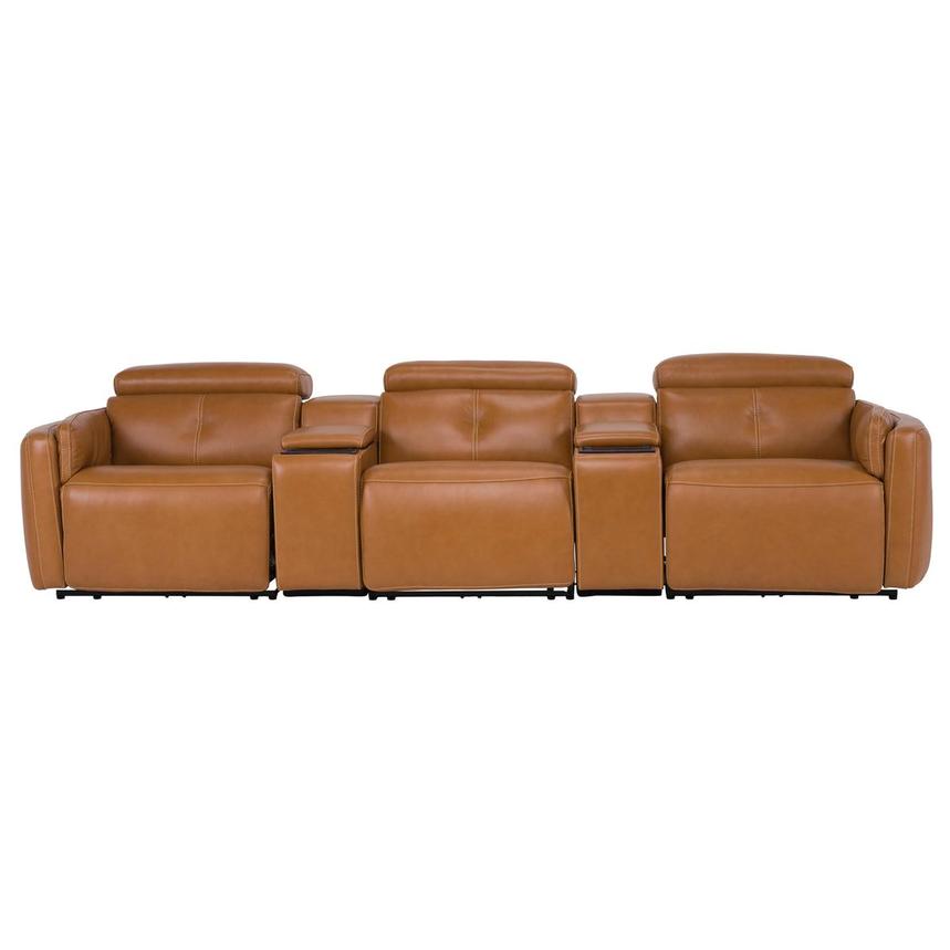 Kamet Home Theater Leather Seating with 5PCS/2PWR  main image, 1 of 7 images.