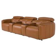 Kamet Home Theater Leather Seating with 5PCS/2PWR  alternate image, 3 of 7 images.