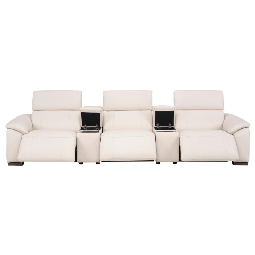 Luanne Home Theater Leather Seating with 5PCS/3PWR  alternate image, 2 of 8 images.