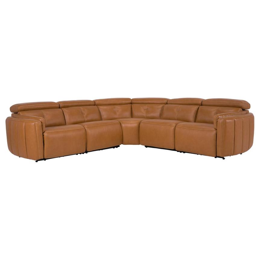 Kamet Leather Power Reclining Sectional with 5PCS/3PWR  main image, 1 of 7 images.