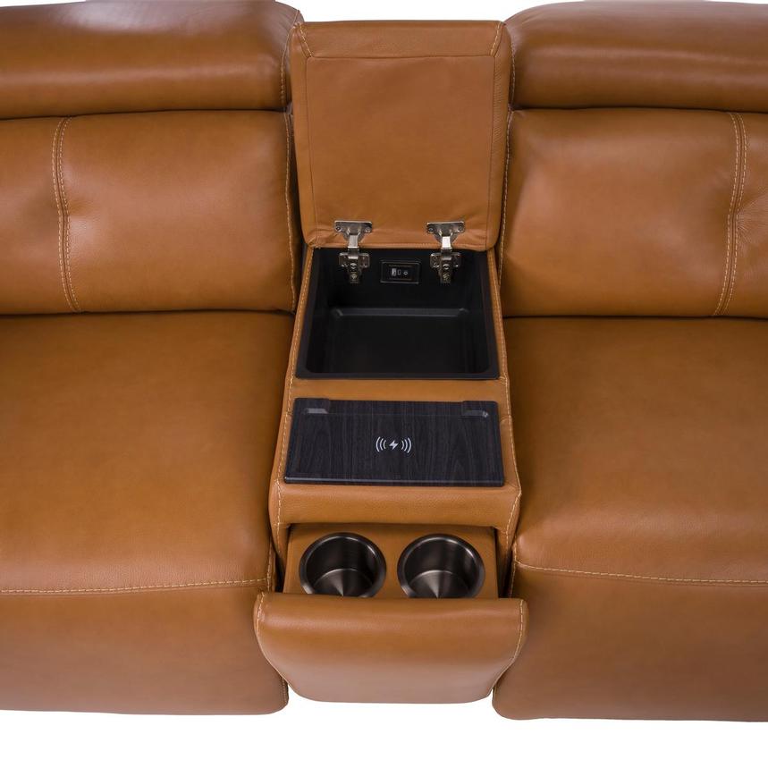 Kamet Tan Home Theater Leather Seating with 5PCS/2PWR  alternate image, 4 of 7 images.