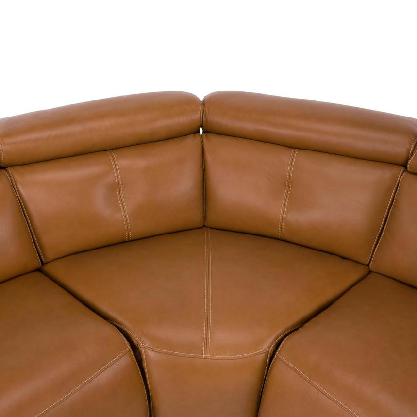 Kamet Tan Leather Power Reclining Sectional with 5PCS/3PWR  alternate image, 4 of 7 images.