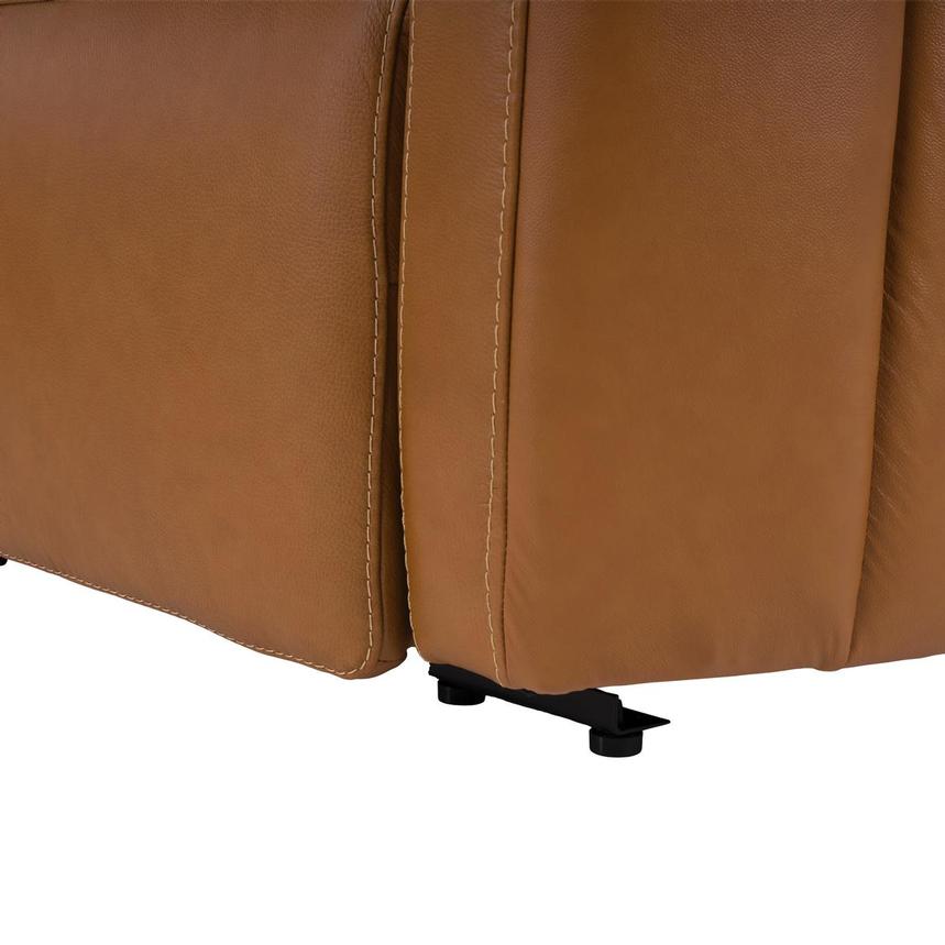 Kamet Tan Leather Power Reclining Sectional with 6PCS/2PWR alternate image, 7 of 8 images.