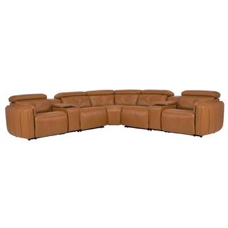 Kamet Leather Power Reclining Sectional with 7PCS/3PWR