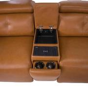 Kamet Leather Power Reclining Sectional with 7PCS/3PWR  alternate image, 4 of 8 images.