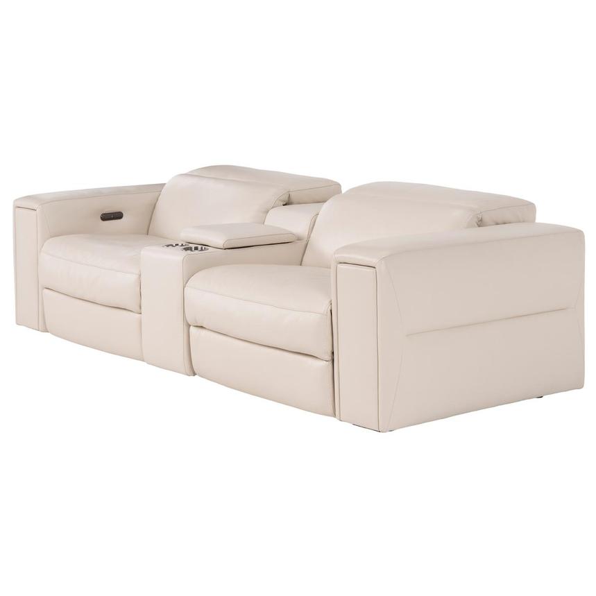 Trevor Leather Power Reclining Sofa w/Console  alternate image, 2 of 11 images.