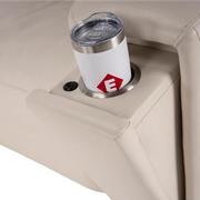 Trevor Leather Power Reclining Sofa w/Console  alternate image, 8 of 11 images.