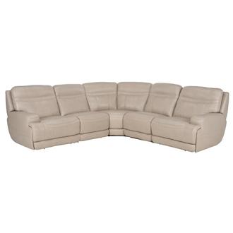 Scottsdale Leather Power Reclining Sectional with 5PCS/3PWR
