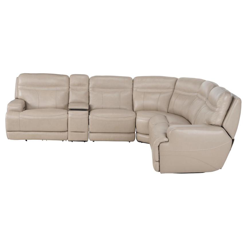 Scottsdale Leather Power Reclining Sectional with 6PCS/2PWR  alternate image, 2 of 14 images.