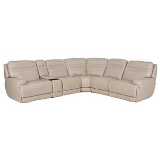 Scottsdale Leather Power Reclining Sectional with 6PCS/3PWR
