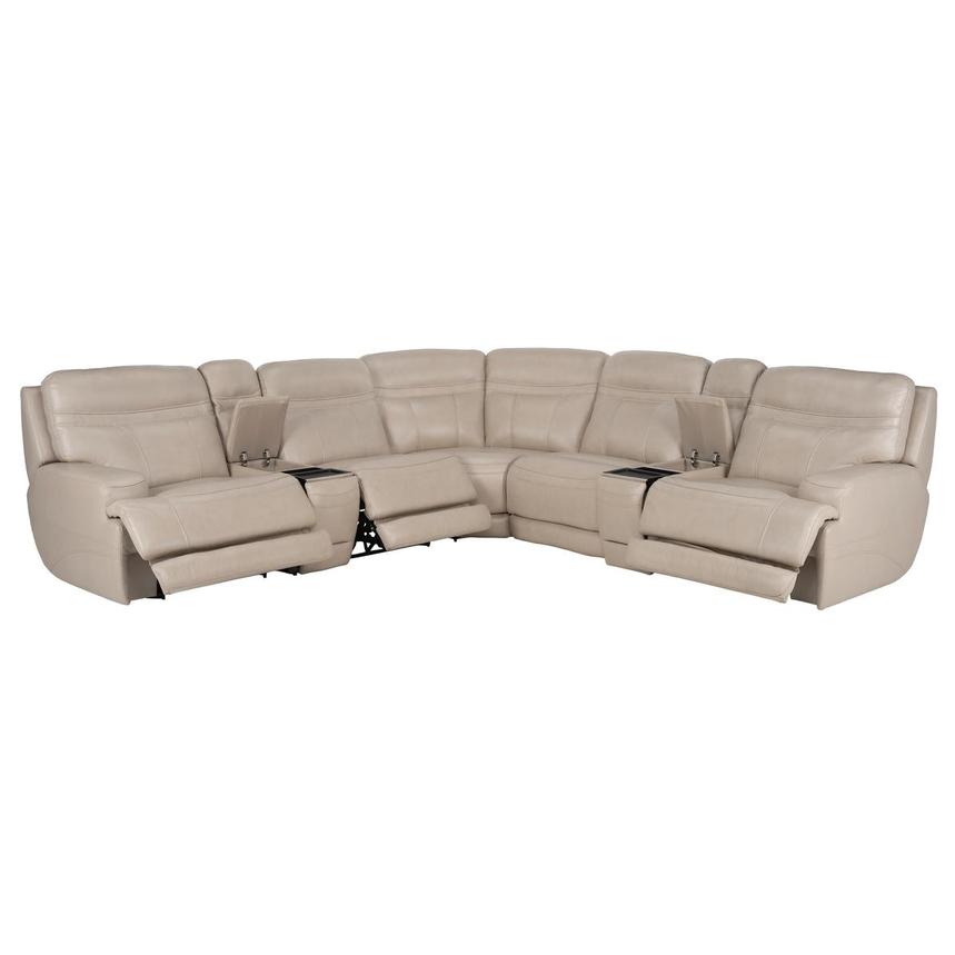 Scottsdale Leather Power Reclining Sectional with 7PCS/3PWR  alternate image, 2 of 15 images.