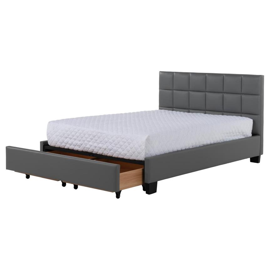 Raven Gray Full Storage Bed  alternate image, 2 of 7 images.