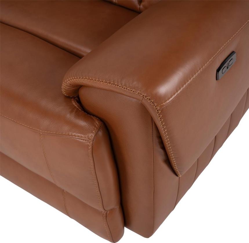 Devin Tan Home Theater Leather Seating with 5PCS/2PWR  alternate image, 7 of 10 images.