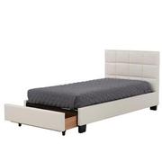 Raven White Twin Storage Bed  alternate image, 2 of 8 images.