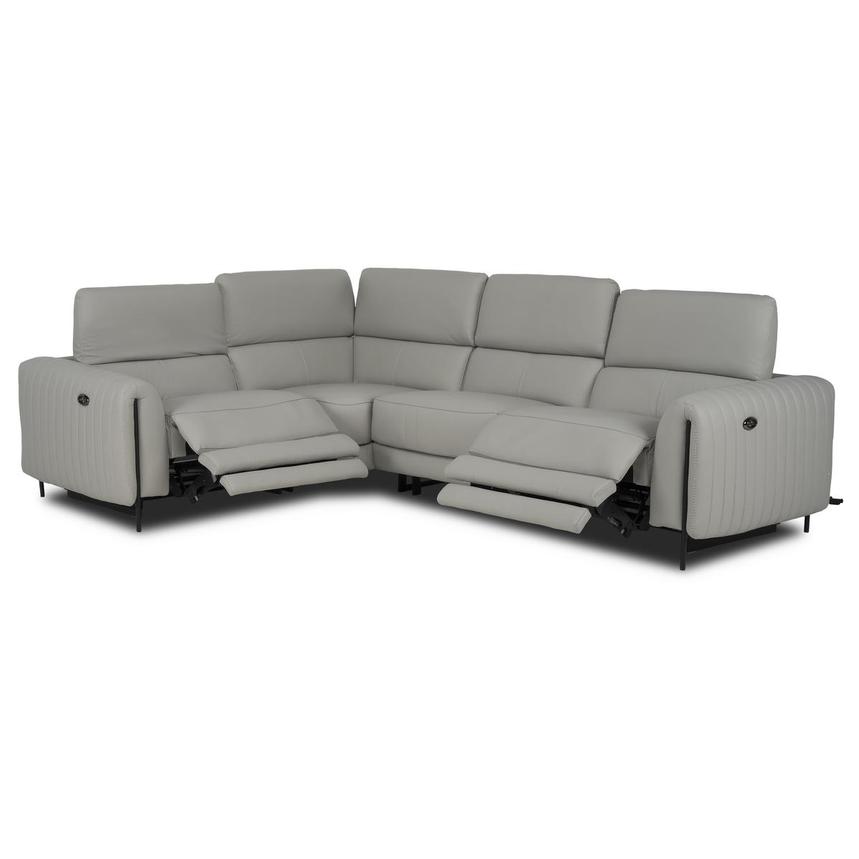 Marcelo 2.0 Leather Power Reclining Sectional with 4PCS/2PWR  alternate image, 2 of 9 images.