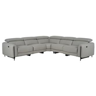 Marcelo Leather Power Reclining Sectional with 5PCS/3PWR