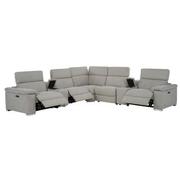 Karly Light Gray Power Reclining Sectional with 7PCS/3PWR  alternate image, 3 of 12 images.