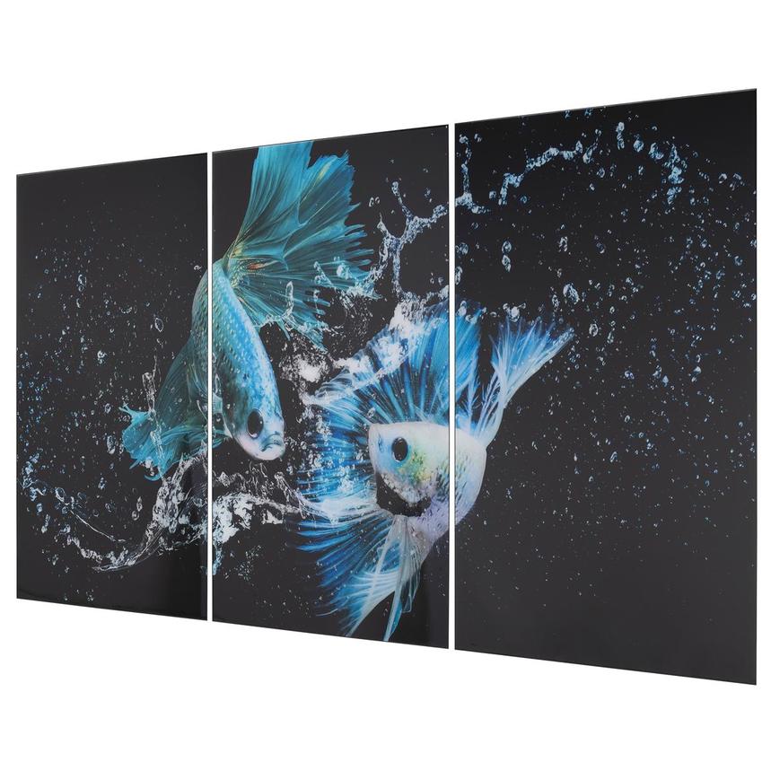 Betta Fish Set of 3 Acrylic Wall Art | El Dorado Furniture