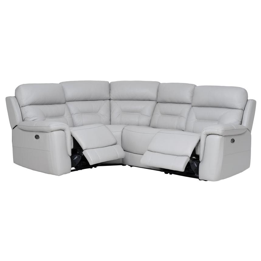 Palmer Leather Power Reclining Sectional with 4PCS/2PWR  alternate image, 2 of 7 images.