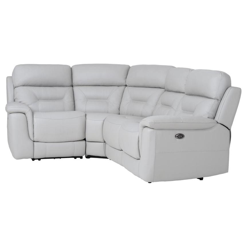 Palmer Leather Power Reclining Sectional with 4PCS/2PWR alternate image, 3 of 7 images.